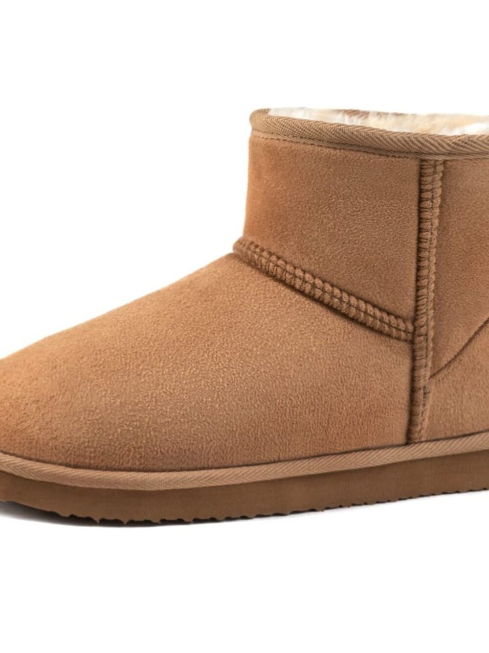 Women's Cozy Short Bootie Slippers, Winter Warm Hard Bottom House Shoes with
